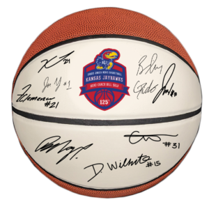 2022-2023 Kansas Jayhawk Men's Team and Bill Self Signed Basketball