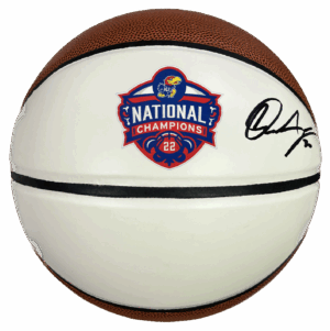 Ochai Agbaji Autographed National Championship Basketball