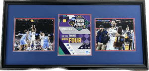 Ochai Agbaji NCAA MVP Autographed/Framed Final Four Program