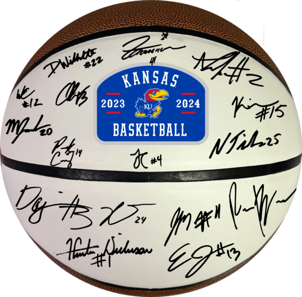 Jayhawk Autographs Buy 20232024 Kansas Jayhawk Men's Team Signed
