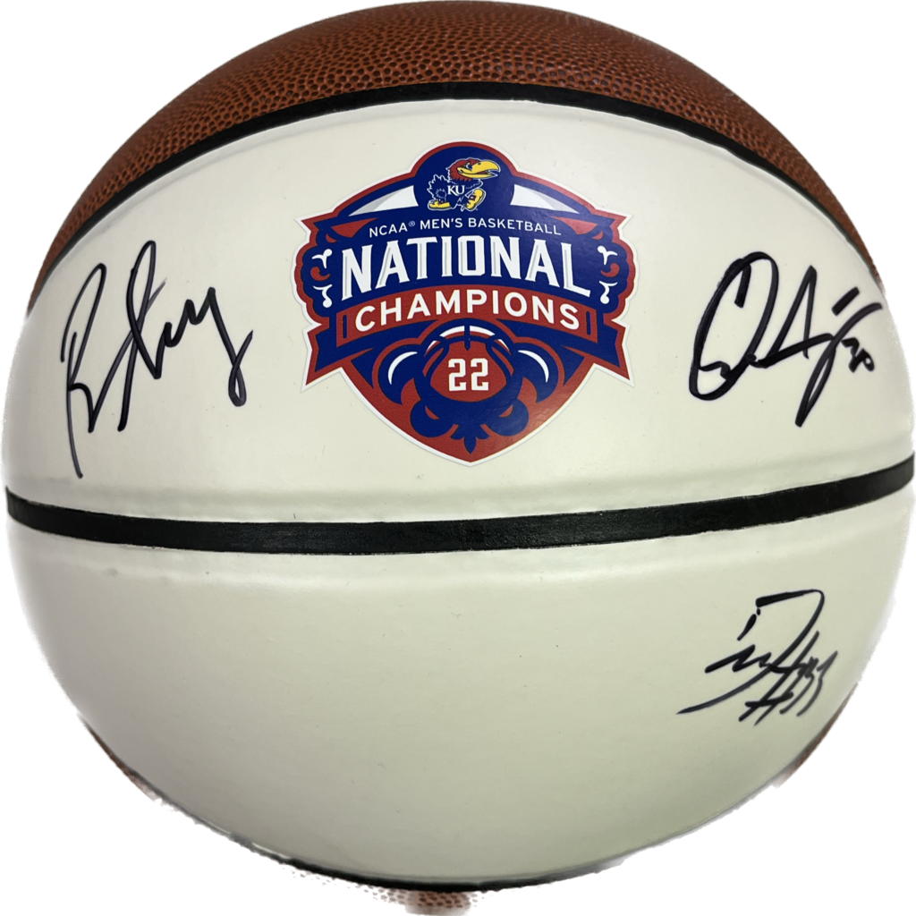 Jayhawk Autographs Buy Bill Self Ochai Agbaji And David McCormack 