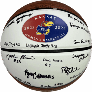 2023-2024 Kansas Jayhawk Women's Team Signed Basketball