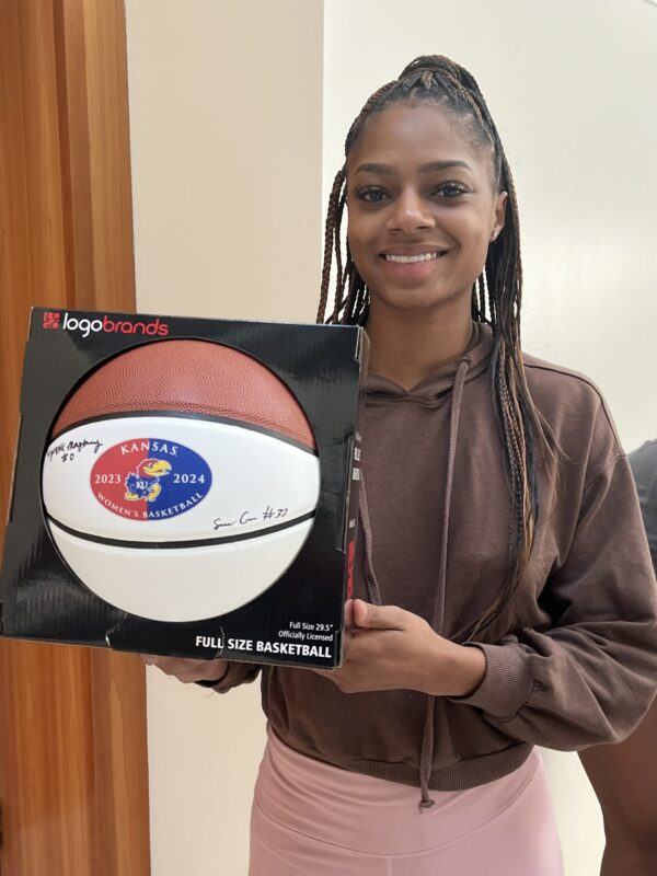 2023-2024 Kansas Jayhawk Women's Team Signed Basketball - Image 5