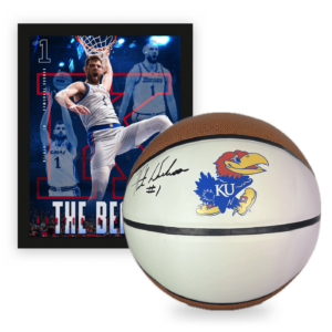 Hunter Dickinson Signed Ball With Poster