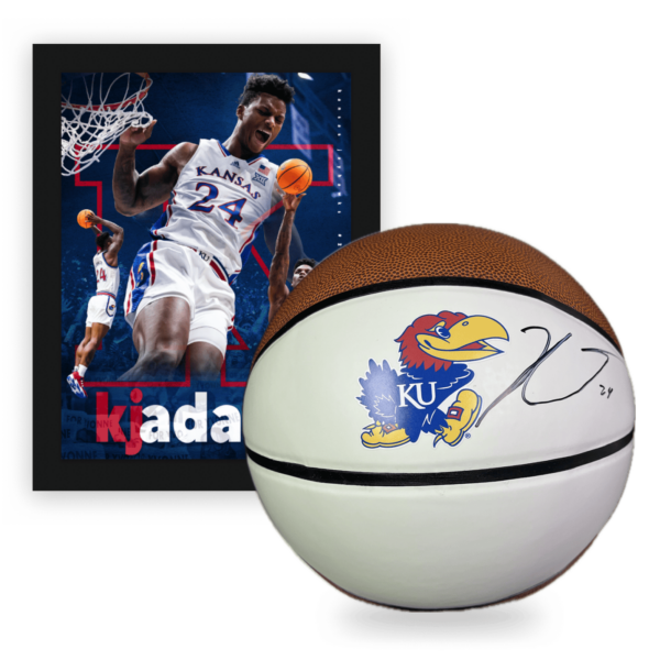 KJ Adams Signed Ball With Poster