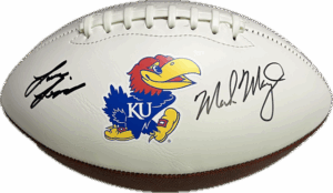 Lance Leipold and Mark Mangino Signed Football