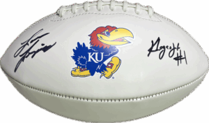 Lance Leipold and Kenny Logan Signed Football