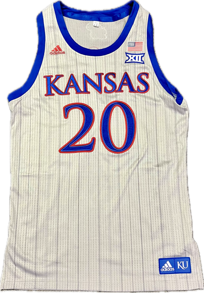 Jayhawk Autographs - Buy Michael Jankovich Adidas Game Used Grey Pin ...