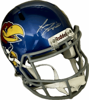 Lance Leipold Signed Jayhawk Football Helmet