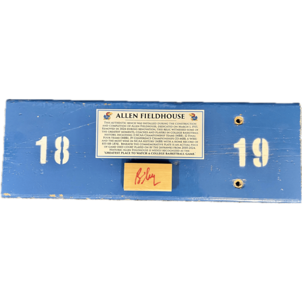 Signed Bench Piece Blue