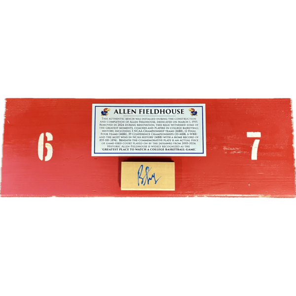 Signed Bench Piece Red