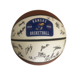 2024-2025 Kansas Men's Signed Basketball with Head Coach Bill Self Signature