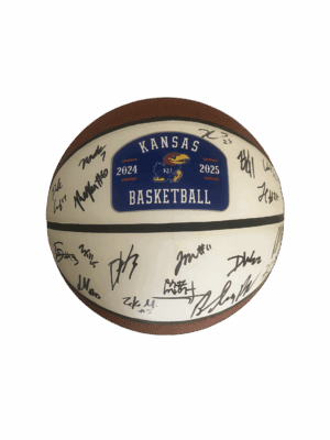 2024-2025 Kansas Men's Signed Basketball with Head Coach Bill Self Signature - Limited Quantities
