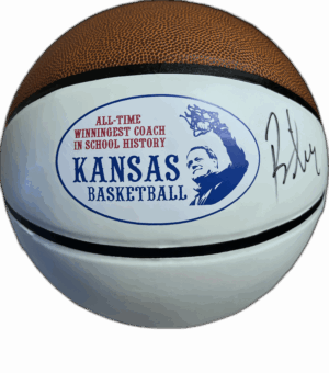 Bill Self Autographed All-Time Winningest Coach Basketball (Regulation Size)