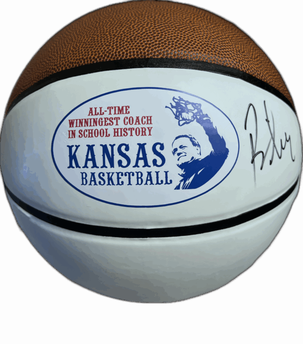 Bill Self Autographed All-Time Winningest Coach Basketball (Regulation Size)