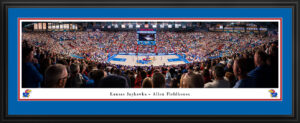 Bill Self Signed 2024 Allen Fieldhouse Framed Panoramic (44"x18")