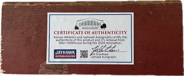 1955 Allen Fieldhouse Small Bench (Red) - Image 2