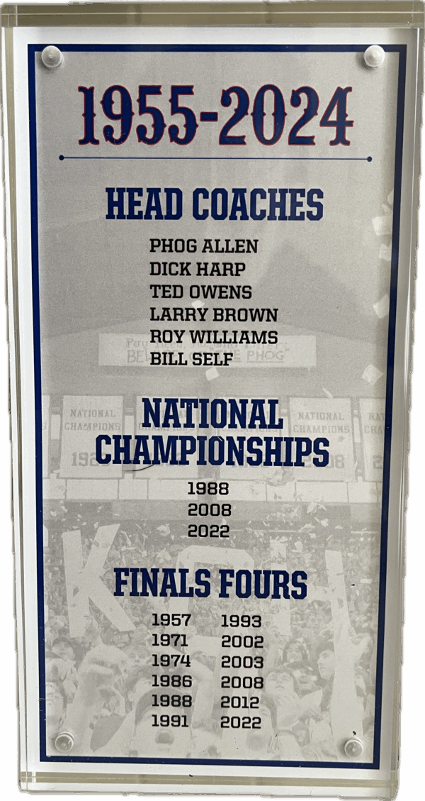 1955 Allen Fieldhouse Limestone Acrylic Desk Stand - Image 2