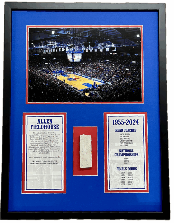 1955 Allen Fieldhouse Framed Limestone