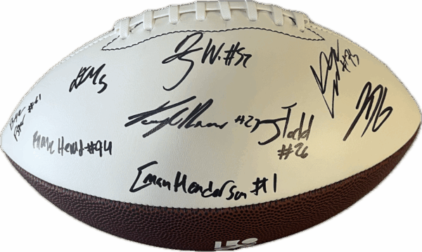 2025 KU Team Signed Football (including Coach Lance Leipold and Quarterback Jalon Daniels) - Image 3