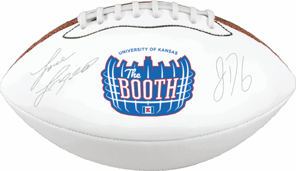 The Booth - Autographed Football by Coach Leipold and Jalon Daniels