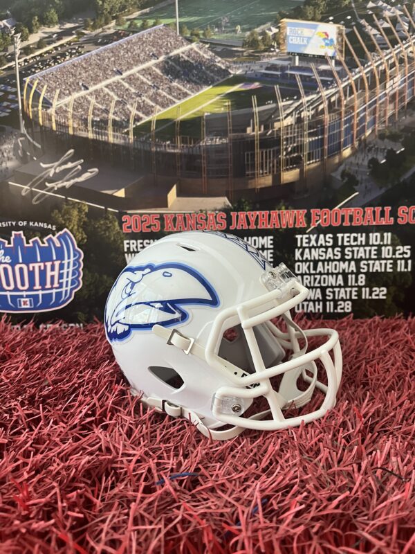 White Warhawk Riddell Mini-Helmet (LIMITED SUPPLY) - Image 2