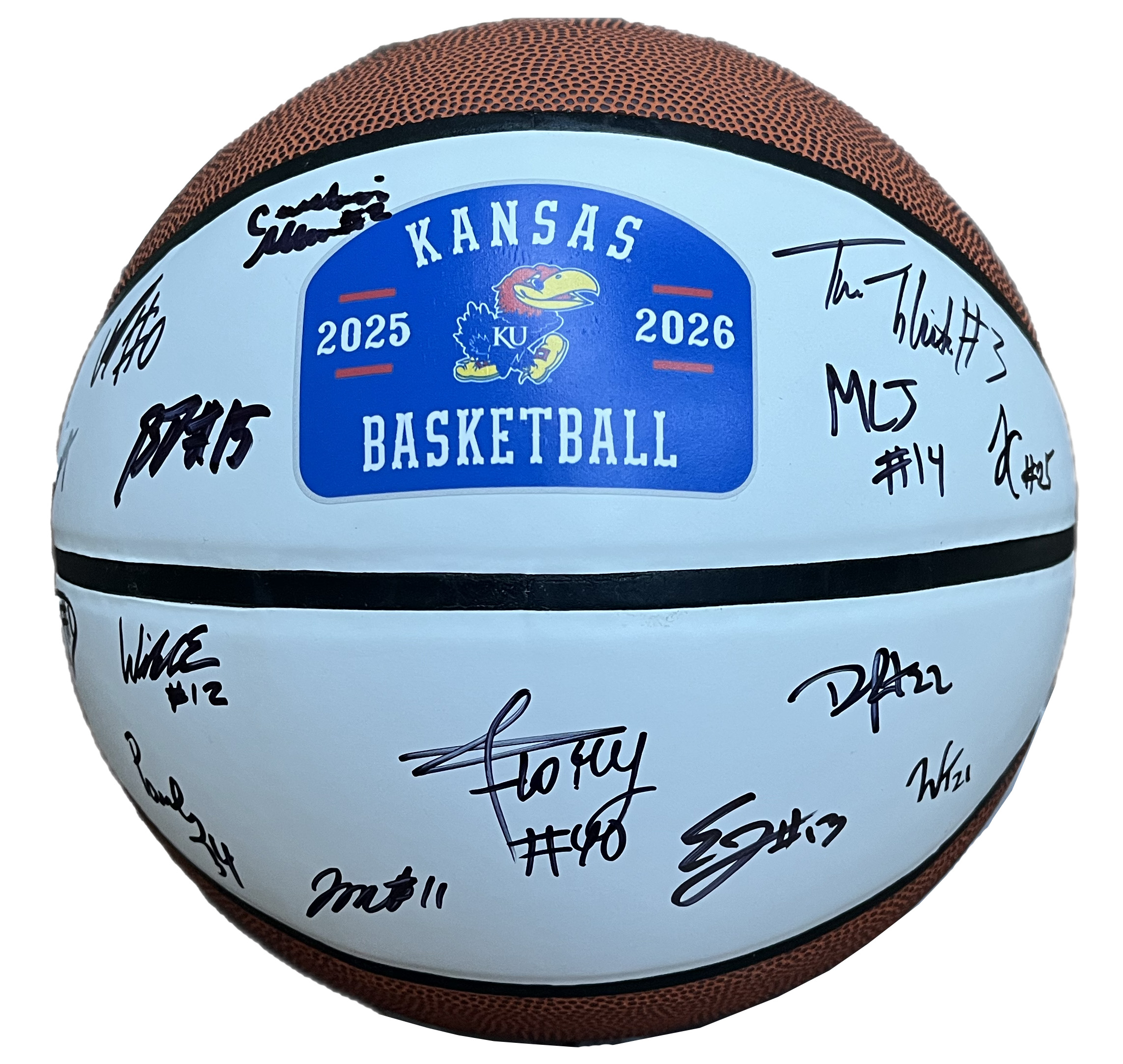 2025-2026 Kansas Men's Signed Basketball (Team Only)