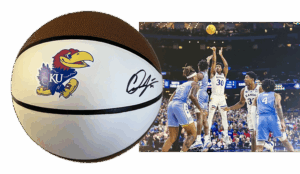 Ochai Agbaji Signed Basketball (included FREE 8"x10" photo)