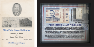 1955 AFH First Game Shadow Box with First Game Program (Limited supply)